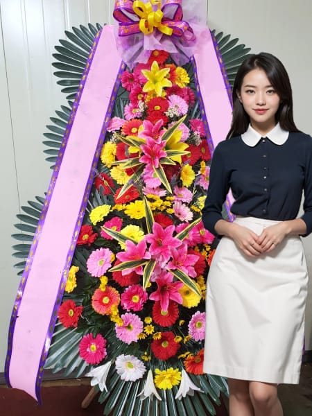 한국교총MW컨벤션 3단화환 기본형