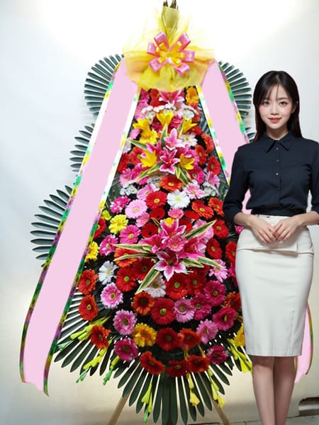 한국교총MW컨벤션 3단화환 고급형